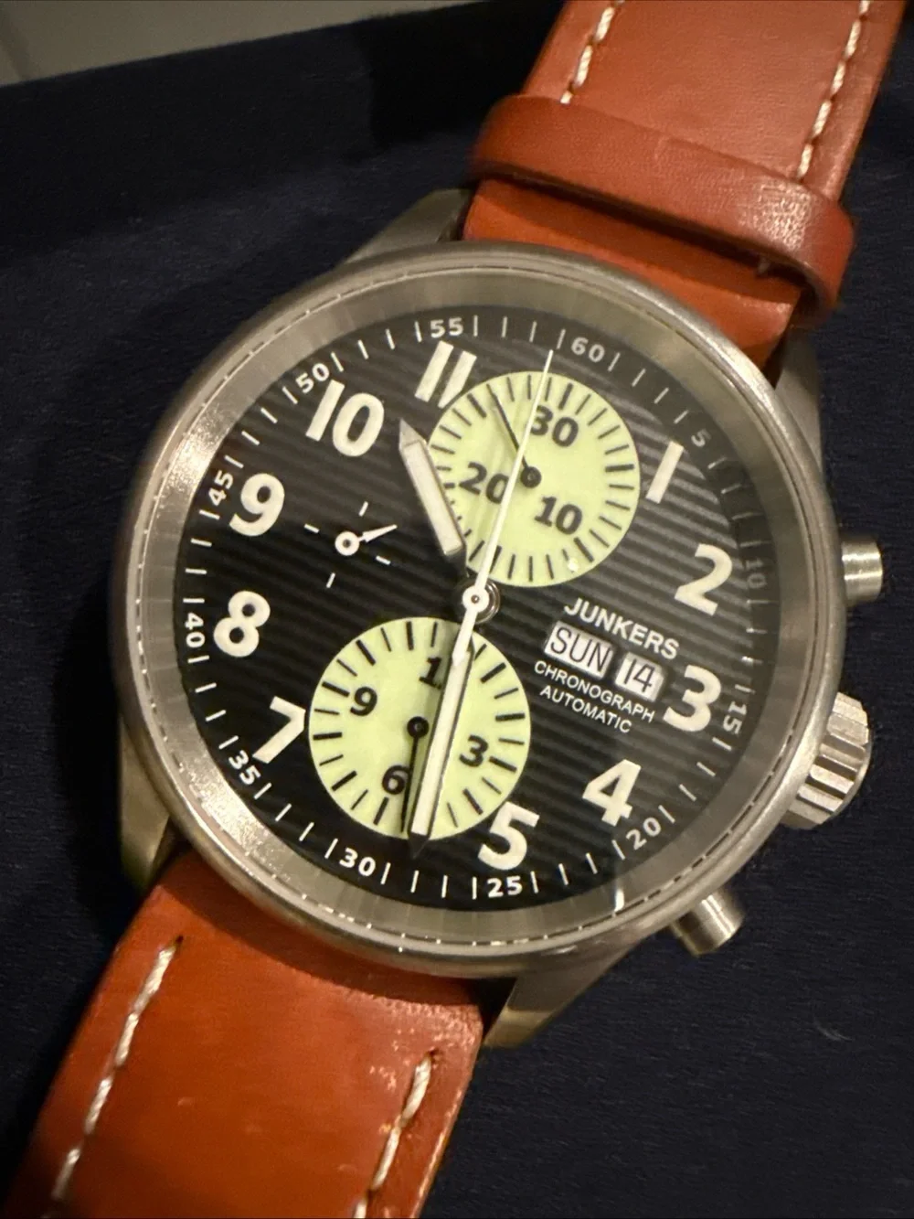 Junkers Lufthansa JU52 6224-2 Automatic Chronograph ETA 7750 Watch
